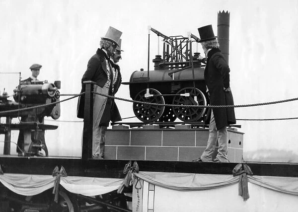 A hundred years of railway history was paraded before the Duke