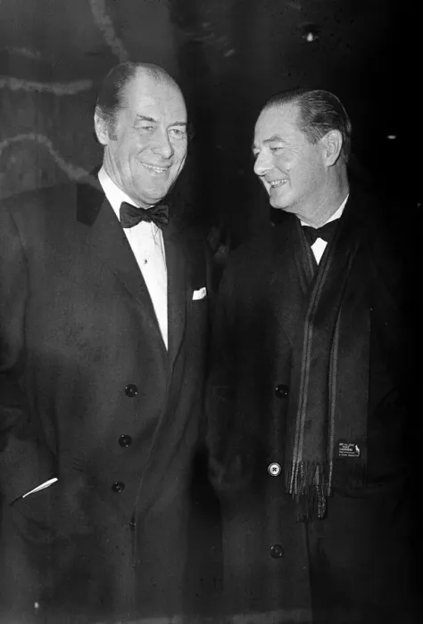 Framed Print : Yellow Rolls Royce Film Premiere, December 1964. Rex Harrison Actor (left Framed Print : Yellow Rolls Royce Film Premiere, December 1964. Rex Harrison Actor (left