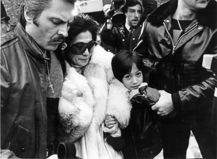 Framed Print : Yoko Ono and her son Sean Lennon visit Liverpool. On this 1984 visit Framed Print : Yoko Ono and her son Sean Lennon visit Liverpool. On this 1984 visit