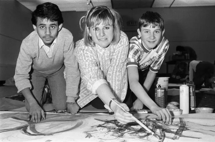 Framed Print : Yorkshire Arts Council is funding a scheme for working artists to pass on their Framed Print : Yorkshire Arts Council is funding a scheme for working artists to pass on their