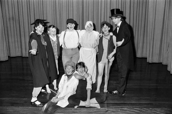 Framed Print : Young Amy Taylor in the guise of Tom Sawyer (front right) and Vanessa Pearson Framed Print : Young Amy Taylor in the guise of Tom Sawyer (front right) and Vanessa Pearson