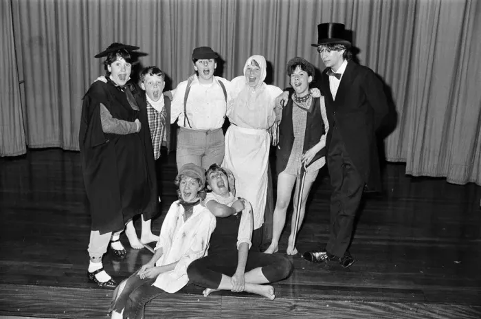 Framed Print : Young Amy Taylor in the guise of Tom Sawyer (front right) and Vanessa Pearson Framed Print : Young Amy Taylor in the guise of Tom Sawyer (front right) and Vanessa Pearson