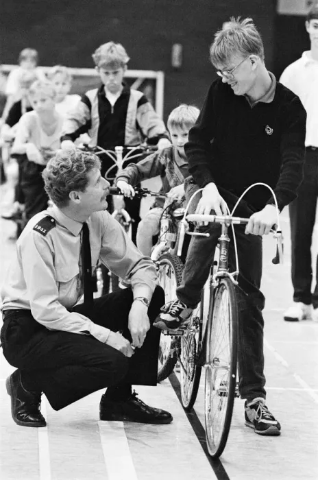 Framed Print : Young cyclists went through their paces during a safer cycling course at Huddersfield Framed Print : Young cyclists went through their paces during a safer cycling course at Huddersfield