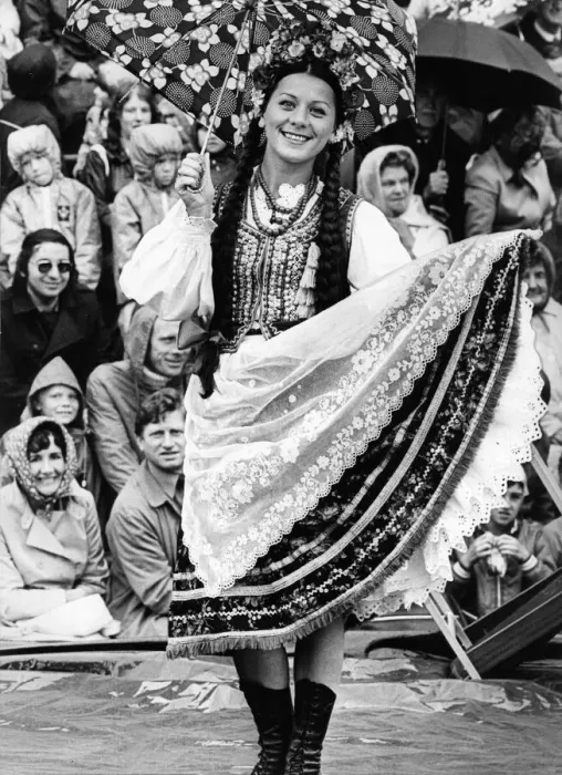 Framed Print : A young folk dancer at the Billingham International Folklore Festival