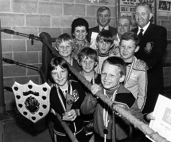 The young hopefuls of Stockton Amateur Boxing Club, 1st October 1982