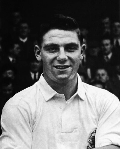 Young Manchester United and England footballer Duncan Edwards pictured before an