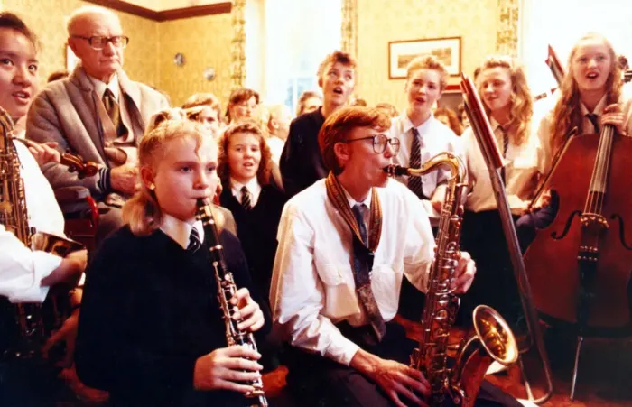Framed Print : Young musicians from a Middlesbrough school have been hitting the high notes in the run Framed Print : Young musicians from a Middlesbrough school have been hitting the high notes in the run