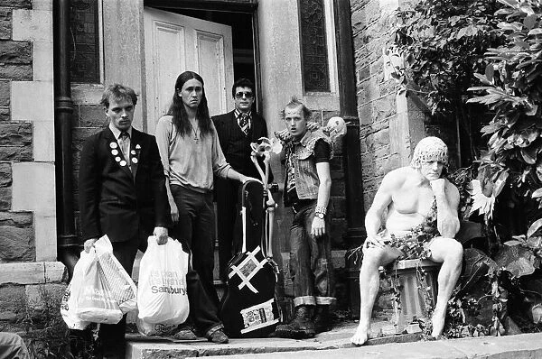 The Young Ones filming on location in Bristol. Starring Rik Mayall as Rick