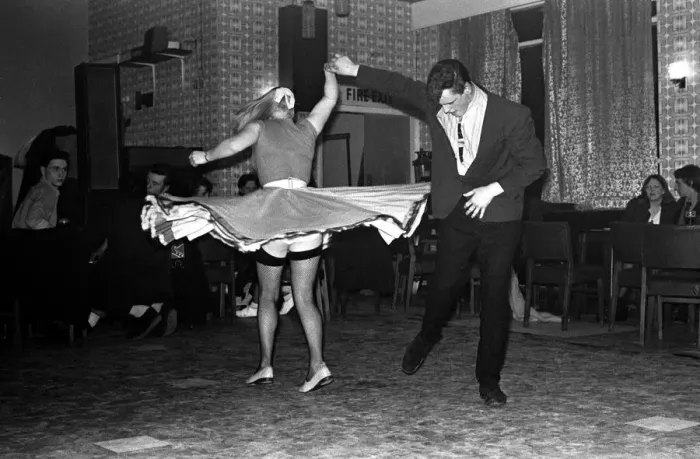 Framed Print : Some young people Rock and Roll dancing at a club in Gateshead on February 15, 1980 Framed Print : Some young people Rock and Roll dancing at a club in Gateshead on February 15, 1980