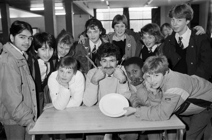 Framed Print : These young pupils at Royds Hall High School, and teacher Mr Adrian Mullany Framed Print : These young pupils at Royds Hall High School, and teacher Mr Adrian Mullany