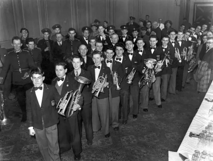 Framed Print : The youngest band at todays festival, was Ynyshir and Wattstown band from the Rhonda