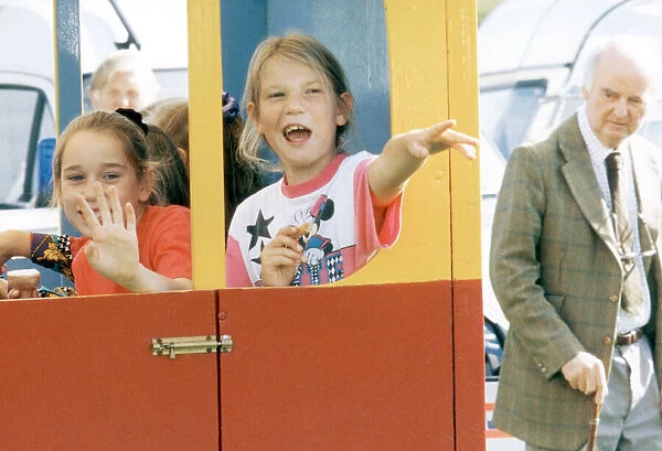 Youngsters on a ride at Castleton Agricultural Show. 11th September 1993