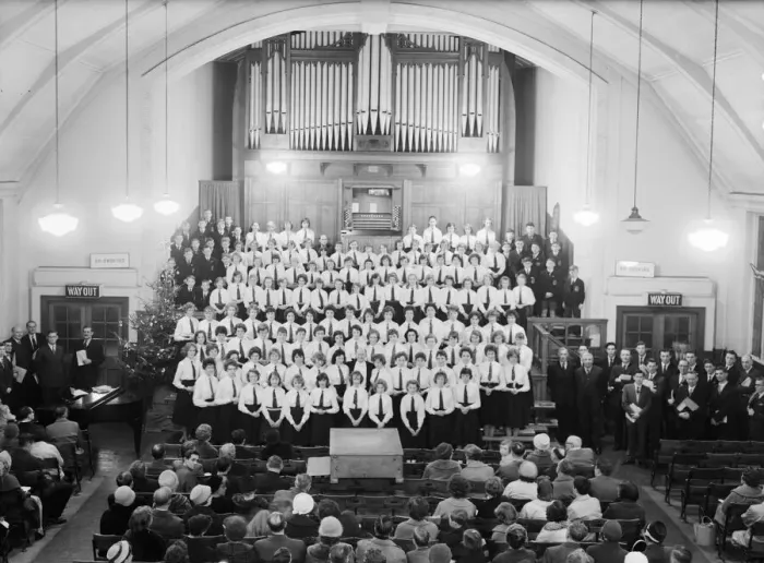 Framed Print : The Youth Choir seen here giving a concert of Christmas carols at the Central Hall Framed Print : The Youth Choir seen here giving a concert of Christmas carols at the Central Hall