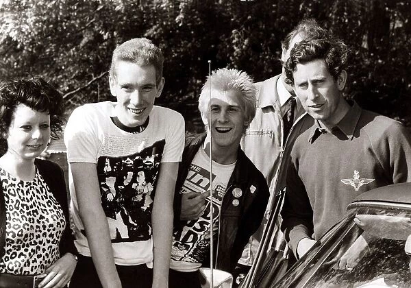 Youth Culture - Punk Rockers - May 1979 pose with Prince Charles 29  /  05  /  1979