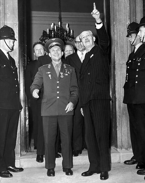 Yuri Gagarin the first man in space seen here with Prime Minister Harold MacMillan