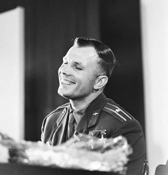 Framed Print : Yuri Gagarin, Soviet Cosmonaut, the first human to journey into outer space when his Framed Print : Yuri Gagarin, Soviet Cosmonaut, the first human to journey into outer space when his