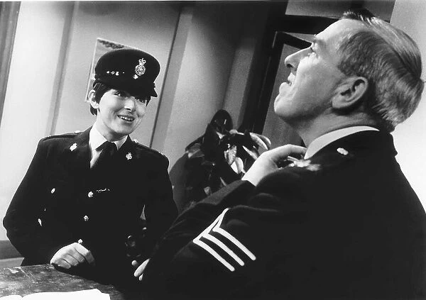 Z Cars TV Programme May 1965 Actress Sue Jameson with Sgt Blackitt ( Robert Keegan