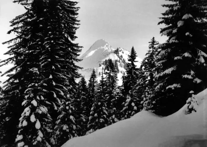 Framed Print : Zafernhorn peak in the Bregenz forest, Vorarlberg, Austria. Circa 1950 P000120 Framed Print : Zafernhorn peak in the Bregenz forest, Vorarlberg, Austria. Circa 1950 P000120