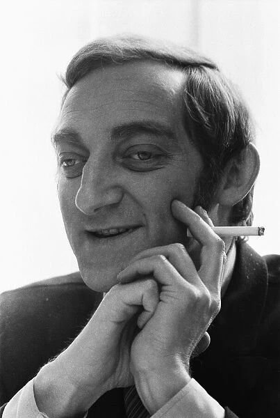 Zany comedian Marty Feldman seen here at lunch during a break in the filming of '