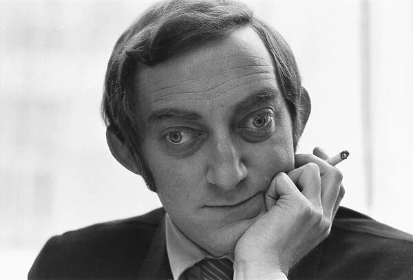 Zany comedian Marty Feldman seen here at lunch during a break in the filming of '