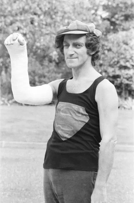 Framed Print : Zany comedian Marty Feldman seen here on the set of his new television series Framed Print : Zany comedian Marty Feldman seen here on the set of his new television series