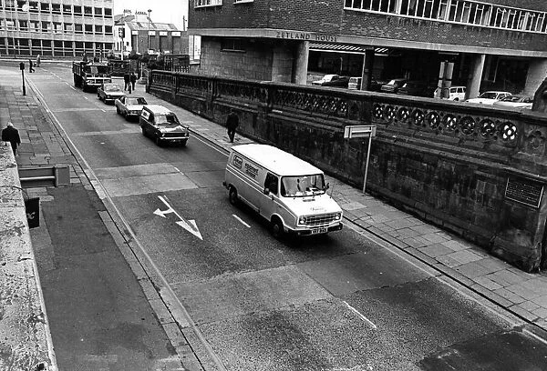 Zetland Road, outside Middlesbrough Station. 22nd May 1978