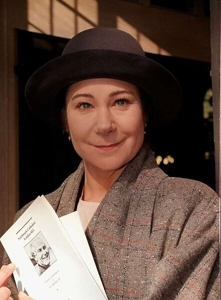 Zoe Wanamaker actress pictured at a memorial service for her father Sam Wanamaker