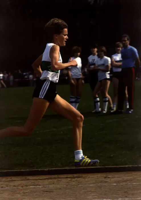 Framed Print : Zola Budd South African athlete June 1984