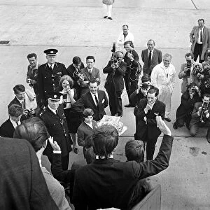 10 July 1964 John Lennon, Paul McCartney, Ringo Starr, George Harrison The Beatles arrive