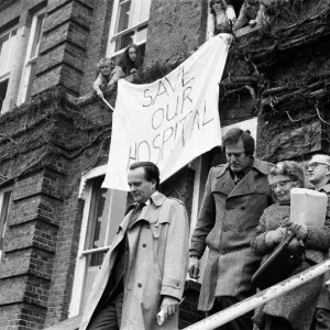 Hemel Hempstead Hospital Protest Print, February 1977