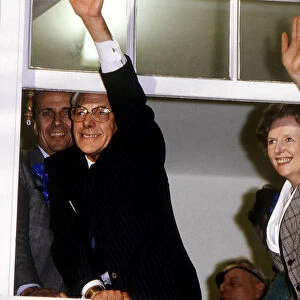 On the 12th June 1987 Margaret Thatcher acheived a hat-trick of successive General
