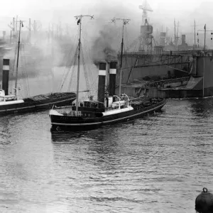 The 13, 000 miles ahead the floating dock built at Wallsend for New Zealand is seen The 13, 000 miles ahead the floating dock built at Wallsend for New Zealand is seen