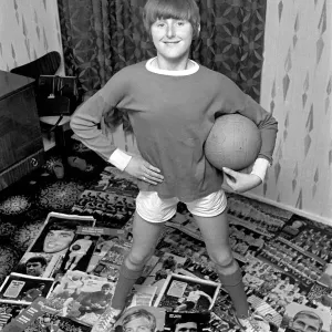Manchester United Fan Susan Lee in 1969 Print Manchester United Fan Susan Lee in 1969 Print