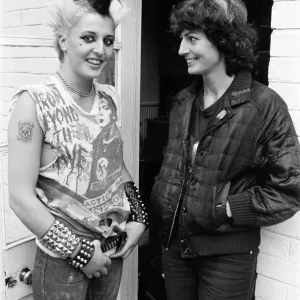 17-year-old punk Saroj Nelson at home in North London with her mother Lesley Nelson