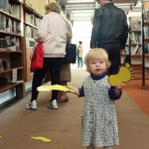 Redcar Library Footprints Print, 1st October 1997