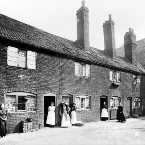 1890 Terraced Housing Print, Cheapside, Birmingham