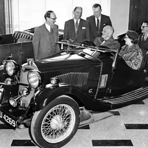 A 1933 Riley car presentation to the Herbert Art Gallery and Museum by Mr C Adams A 1933 Riley car presentation to the Herbert Art Gallery and Museum by Mr C Adams