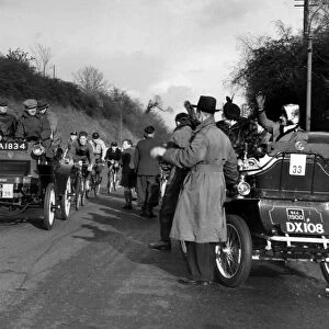1950 Annual London to Brighton Car Rally. This years entry includes 56 different