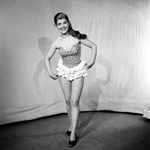 1953 Swimming Costume Fashions. April 1953 D1947