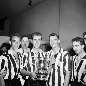 The 1955 FA Cup Final was contested by Newcastle United and Manchester City at Wembley The 1955 FA Cup Final was contested by Newcastle United and Manchester City at Wembley