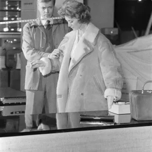 1960 Film Peeping Tom, behind the scenes filming at Pinewood Studios, Buckinghamshire 1960 Film Peeping Tom, behind the scenes filming at Pinewood Studios, Buckinghamshire