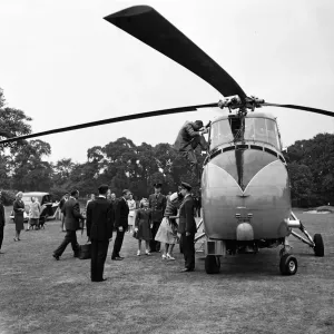 1960 Wimbledon Championships - Mens singles final. Princess Anne watches Prince 1960 Wimbledon Championships - Mens singles final. Princess Anne watches Prince