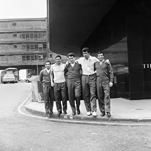 1966 World Cup tournament. The Argentina football squad in Birmingham during the 1966