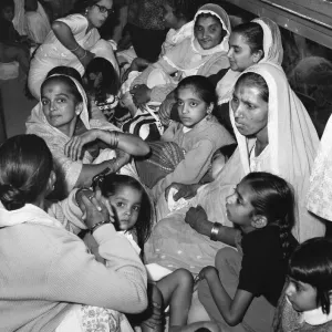 1968 East African Asian Crisis. Scene at Nairobi Airport as large crowds wait to board 1968 East African Asian Crisis. Scene at Nairobi Airport as large crowds wait to board