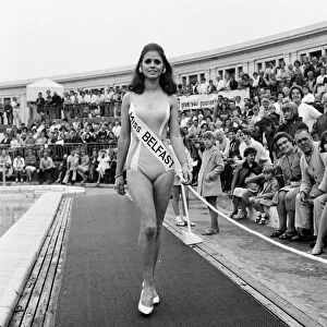 1969 Miss UK contestants. Miss Belfast. 18th August 1972