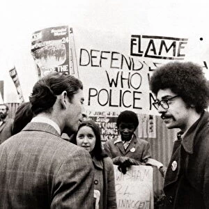 1970s Demonstrations / Protests - June 1977 Prince Charles speaks to young