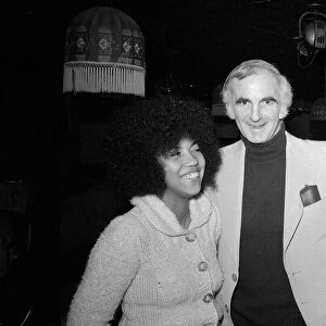 1970s Jazz and Folk singer Linda Lewis with Ronnie Scott at his club in London