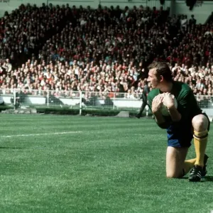 1971 FA Cup Final at Wembley May 1971 Arsenal v Liverpool Arsenal goalkeeper