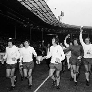 1971 League Cup Final at Wembley Stadium. Tottenham Hotspur 2 v Aston Villa 0