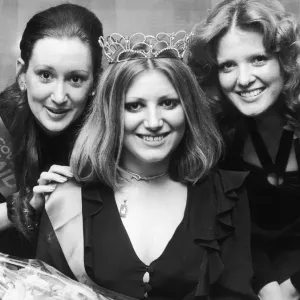 1975 Coventry Carnival Queen seen here with her two maids of honour. 5th April 1975